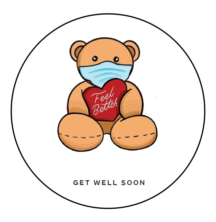Feel Better Bear Plantable Greeting Card
