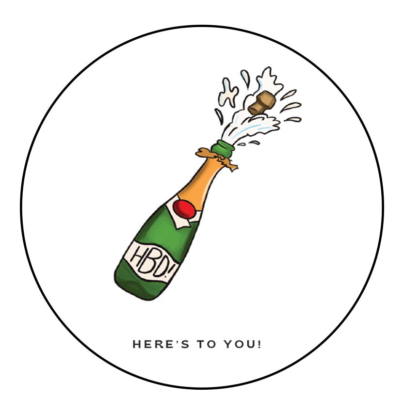 Popping Birthday Bottles Plantable Greeting Card