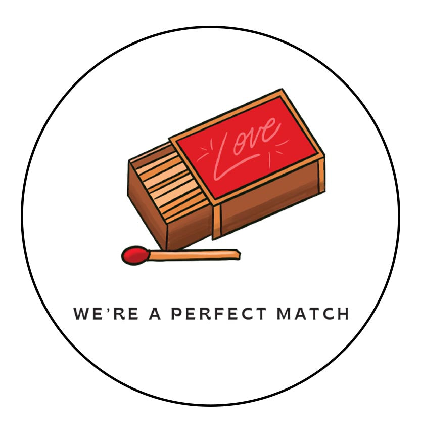The Perfect Match Valentines Day Card