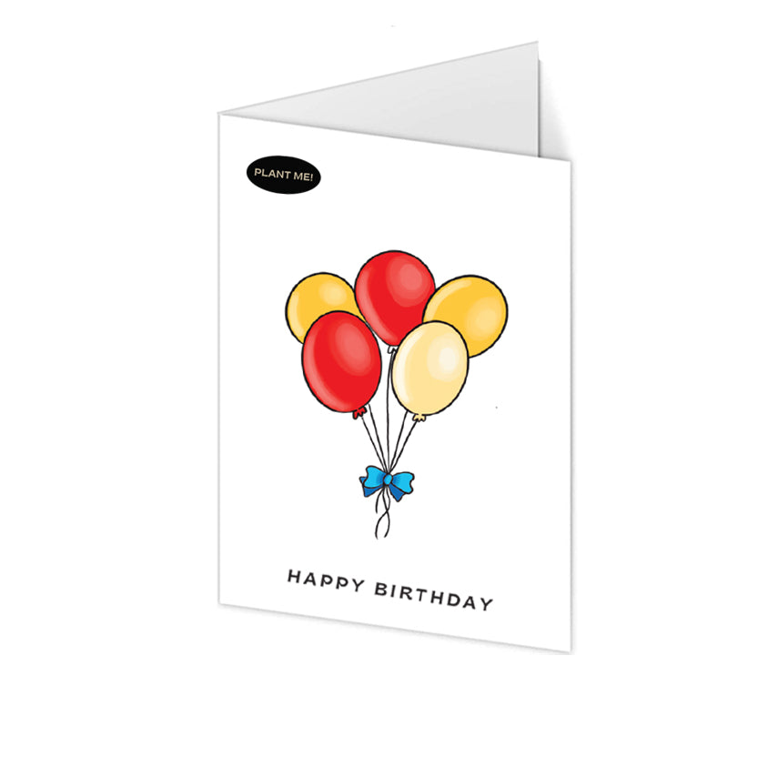 Balloons Birthday Greeting Card
