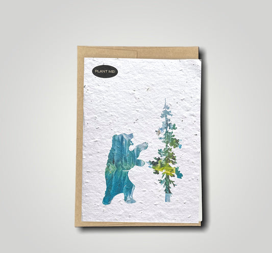 Bear + Tree Plantable Greeting Card