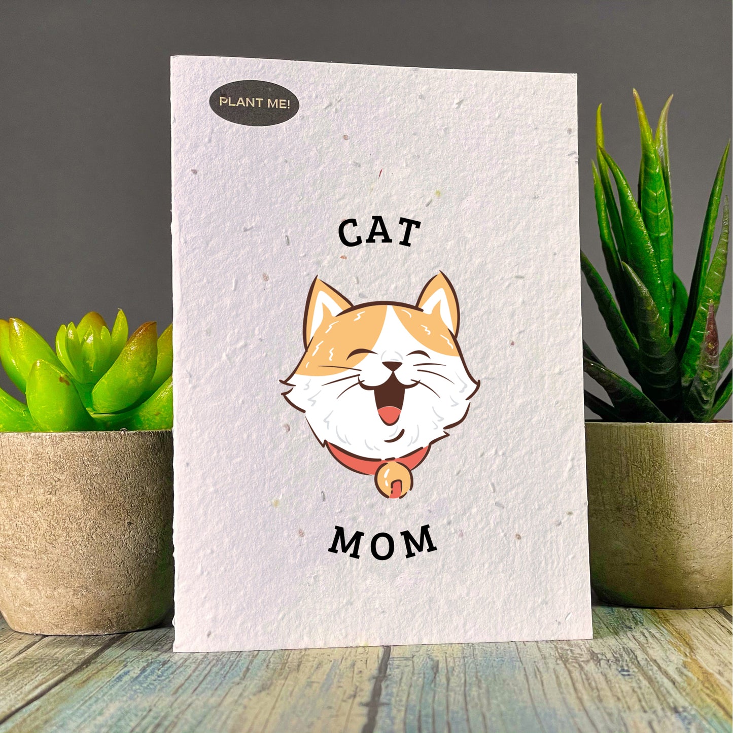 Cat Mom Mothers Day Plantable Greeting Card