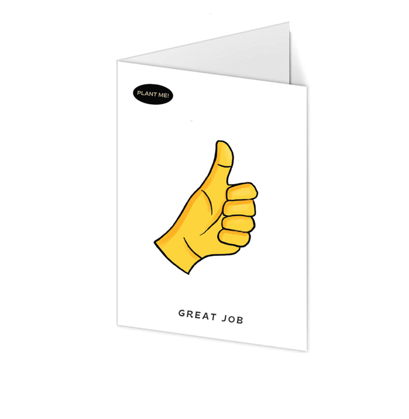 Thumbs Up Congratulations Plantable Greeting Card