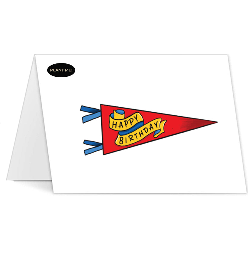 Birthday Flyer Plantable Greeting Card
