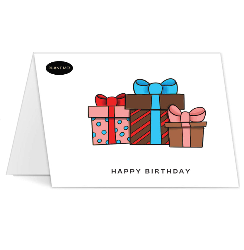 Birthday Presents Plantable Greeting Card