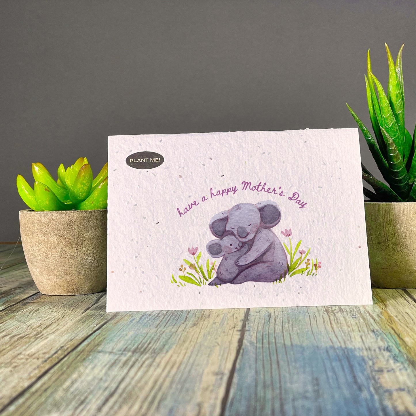 Happy Mothers Day Koala Plantable Greeting Card