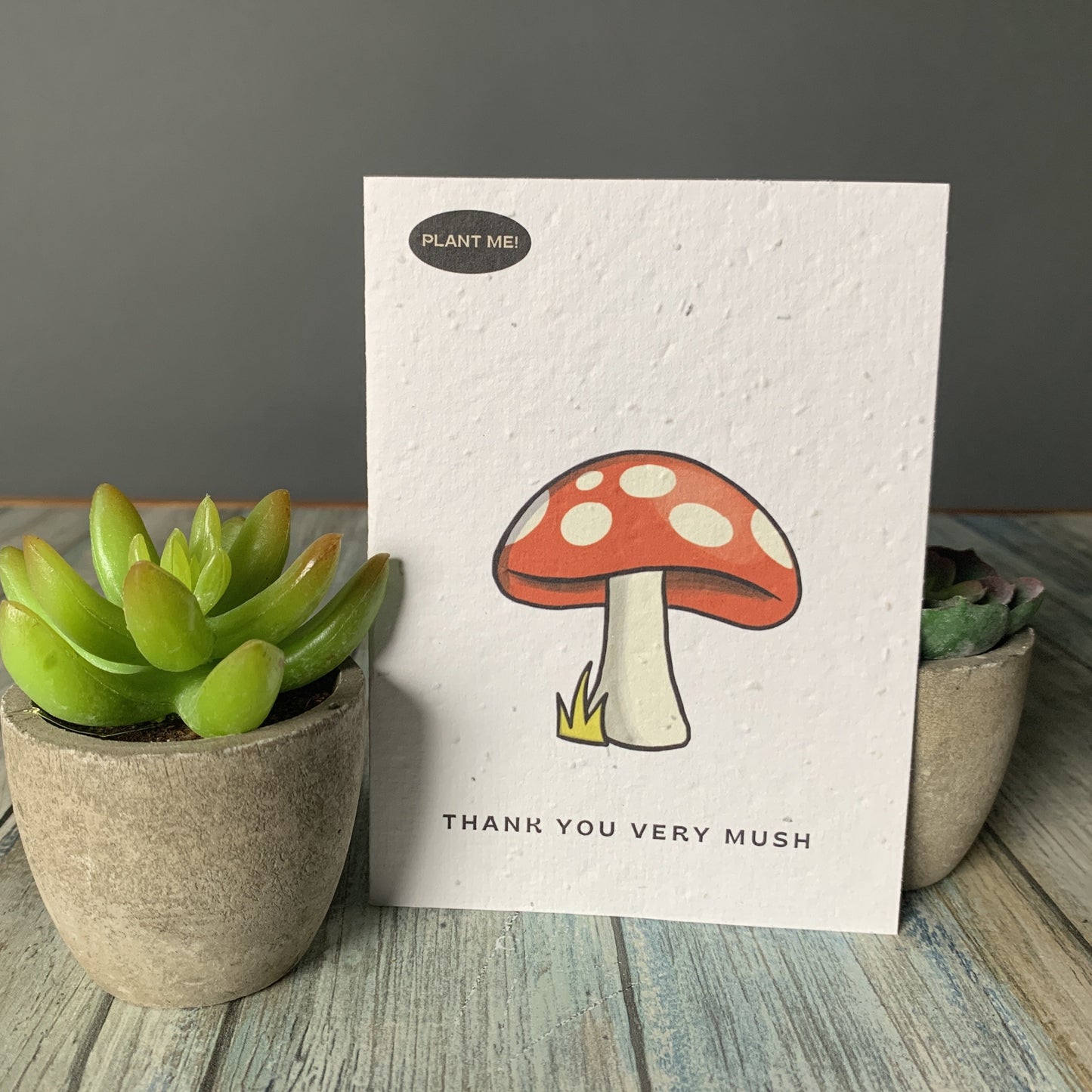 Thank You Very Mush Plantable Greeting Card
