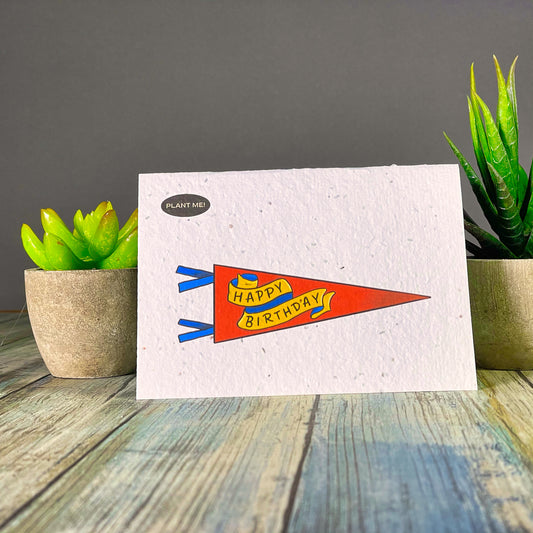 Birthday Flyer Plantable Greeting Card