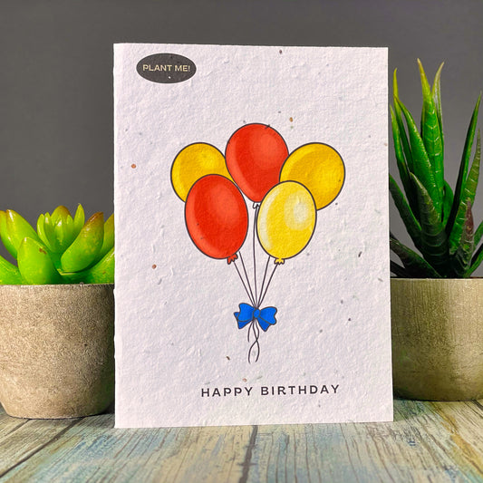 Balloons Birthday Greeting Card