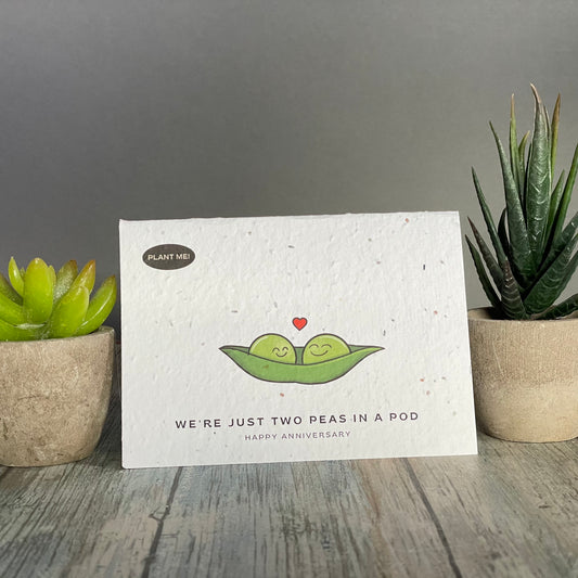 We're Just Two Peas In a Pod Plantable Greeting Card