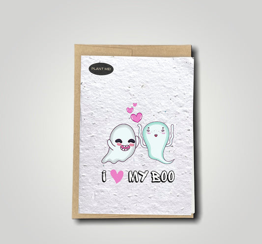 I Love My Boo Plantable Valentines Day Card