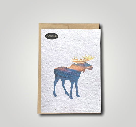 Moose Plantable Greeting Card