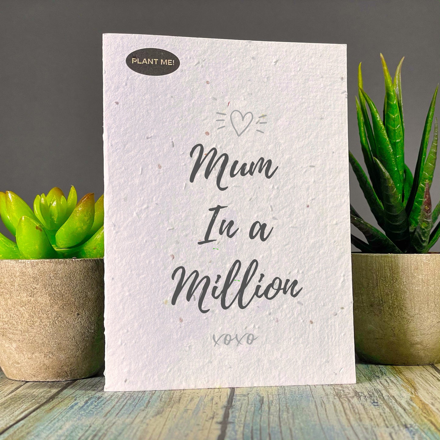 Mum In a Million Mothers Day Plantable Greeting Card