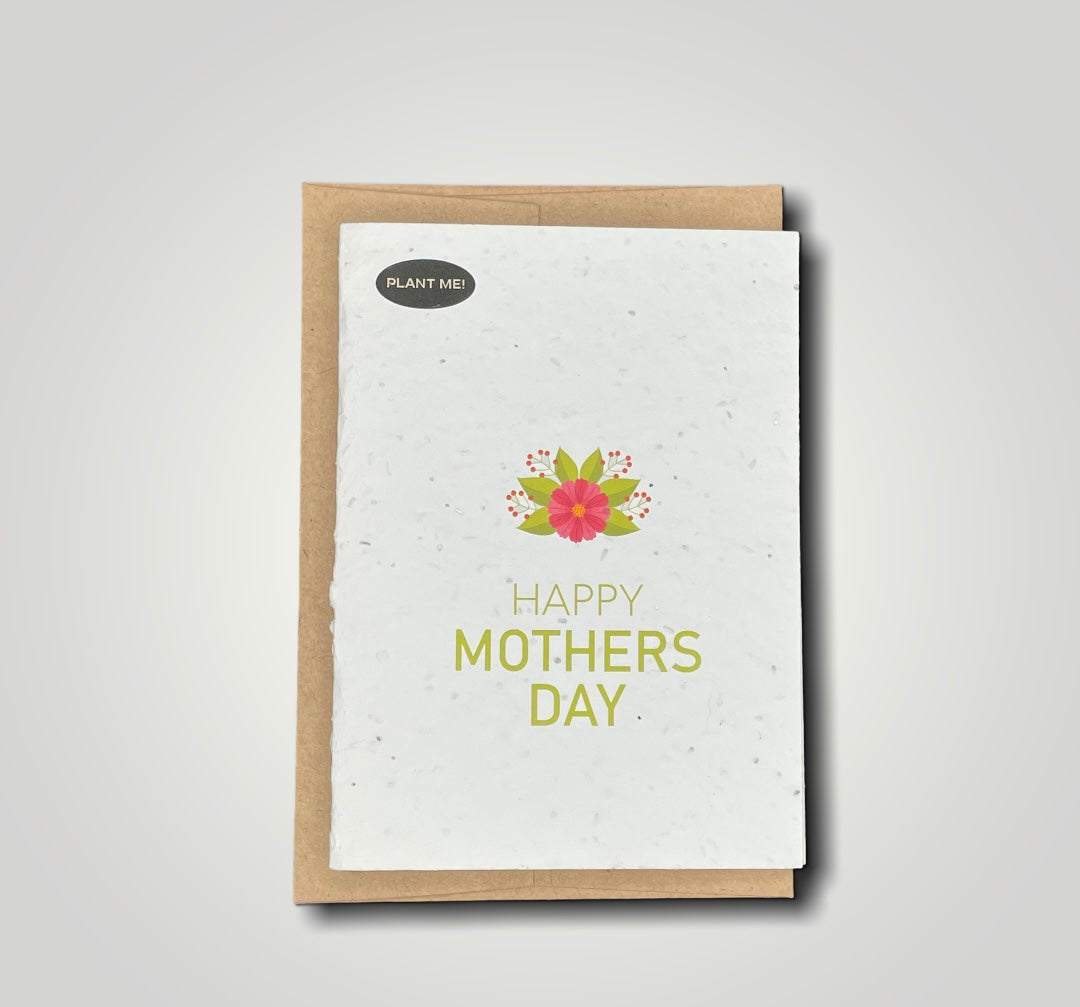 Happy Mothers Day Flower Plantable Greeting Card