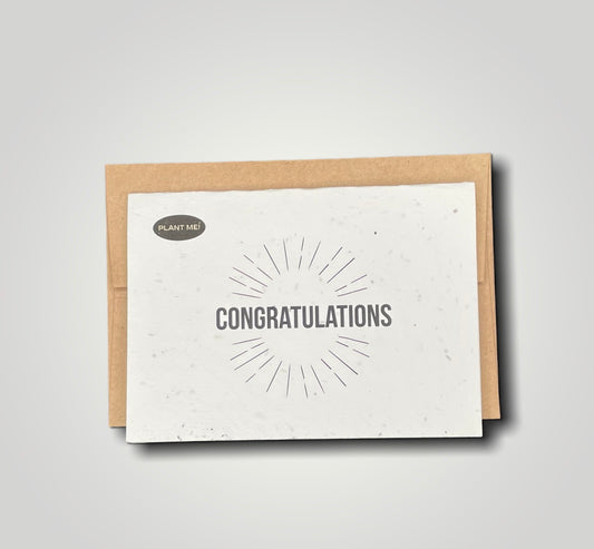 Congratulations Plantable Greeting Card