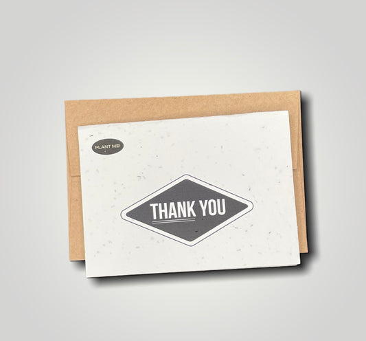 Thank You Badge Plantable Greeting Card