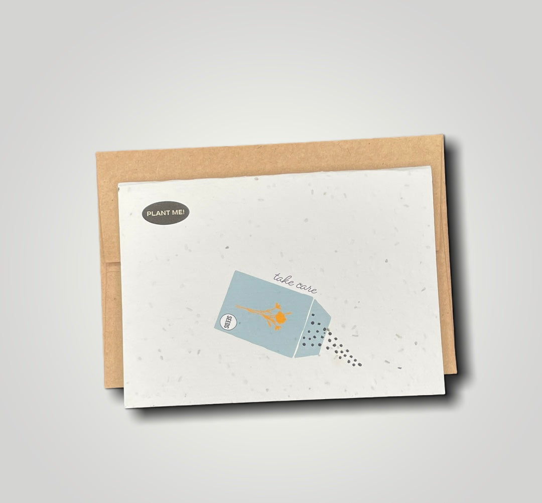 Take Care Plantable Greeting Card