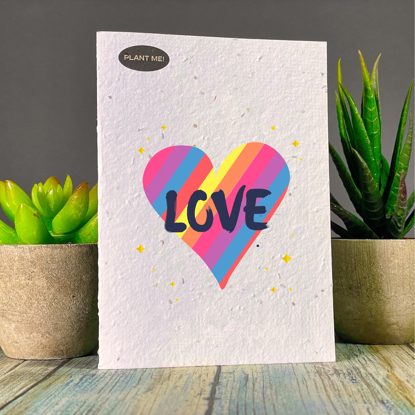 Rainbow Love Plantable Greeting Card