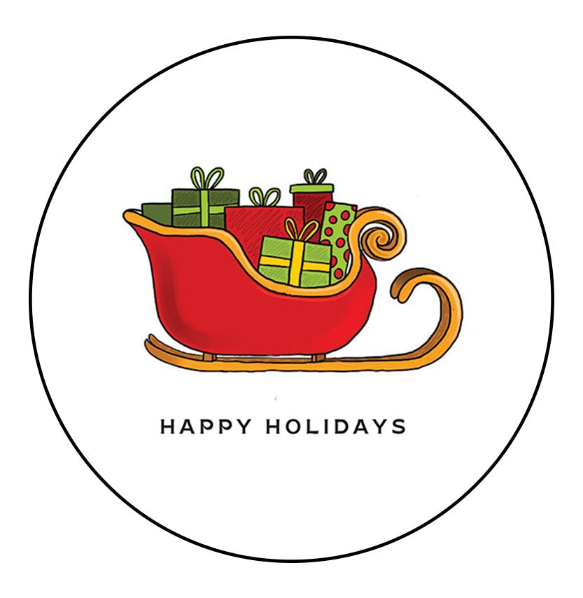 Sleigh Plantable Xmas Card