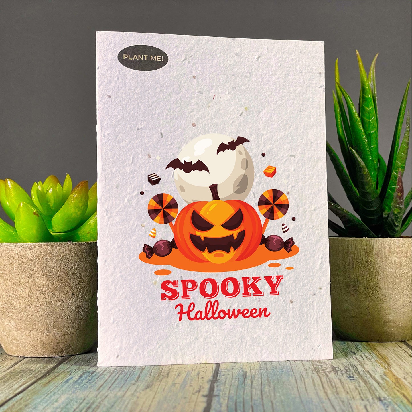 Spooky Halloween Plantable Greeting Card