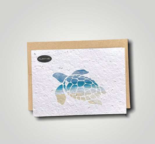 Turtle Beach Plantable Greeting Card