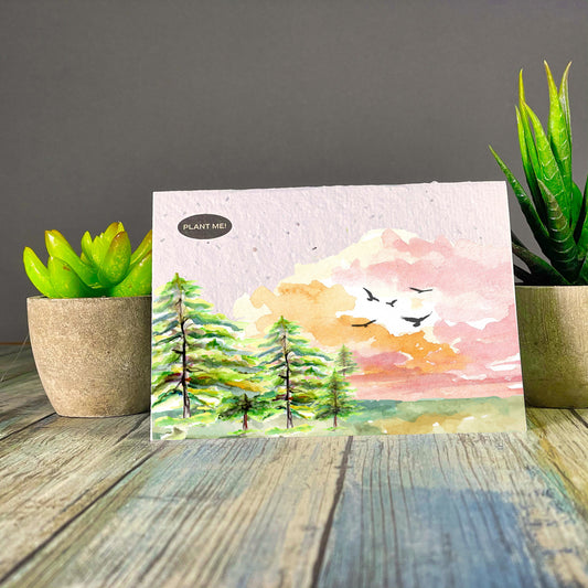 Watercolour Bliss Plantable Greeting Card