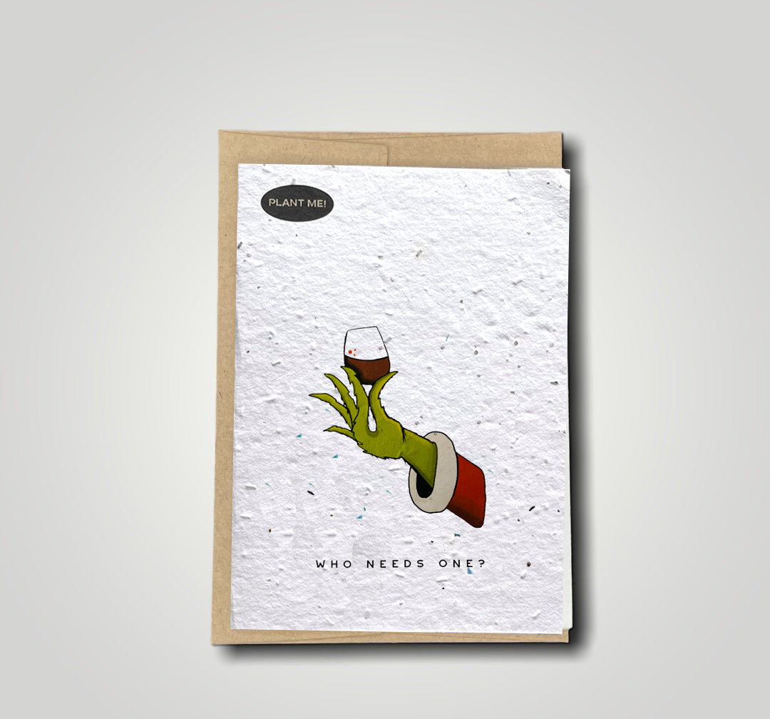 Who Needs One? Christmas Plantable Xmas Card
