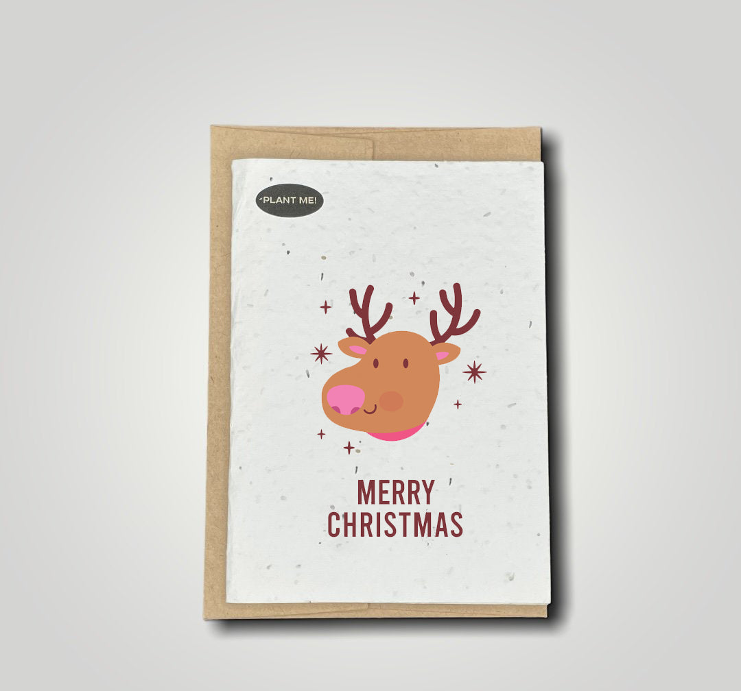 Reindeer Plantable Greeting Card