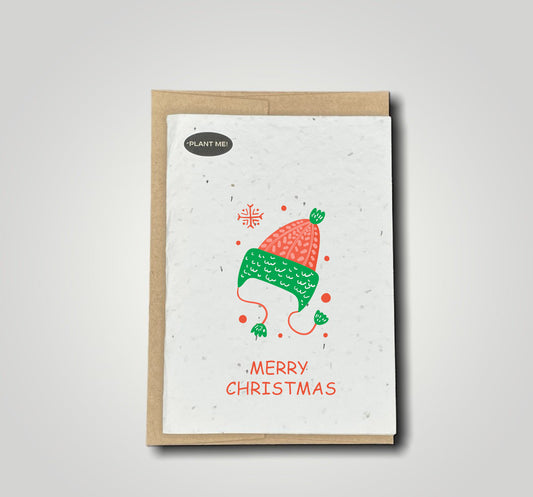 Xmas Toque Plantable Greeting Card