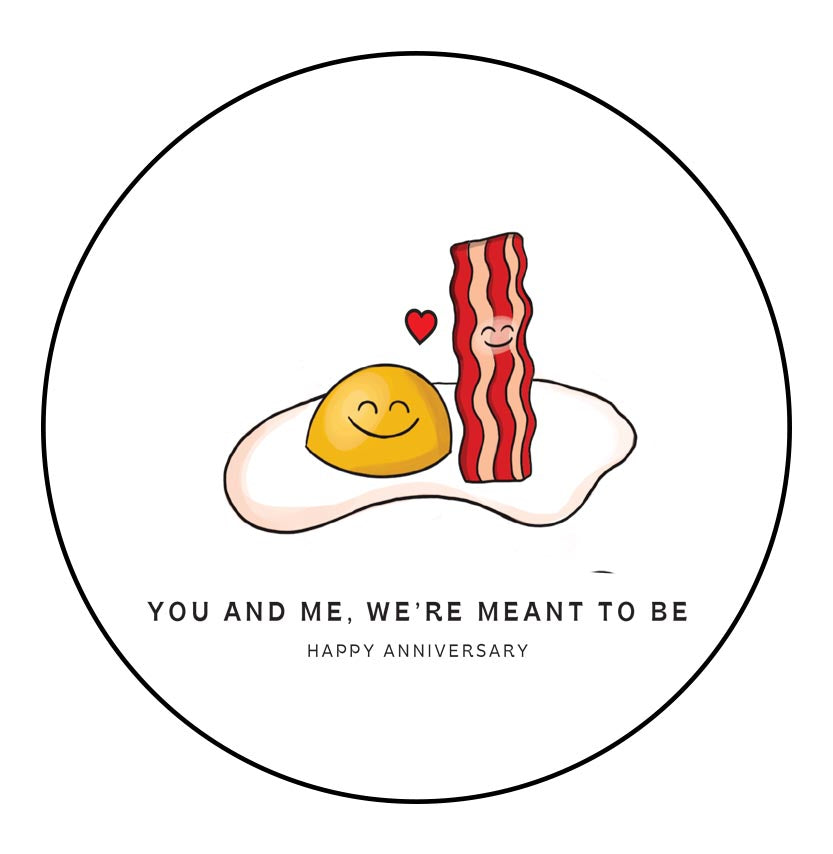 Eggs & Bacon Anniversary Plantable Greeting Card