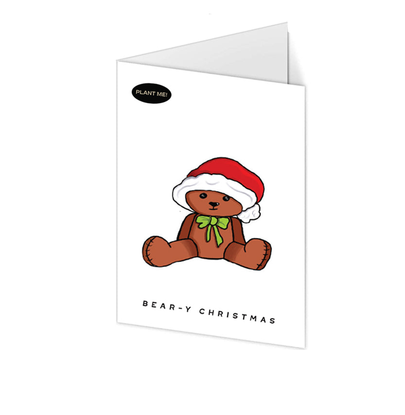 Bear-y Christmas Plantable Xmas Card