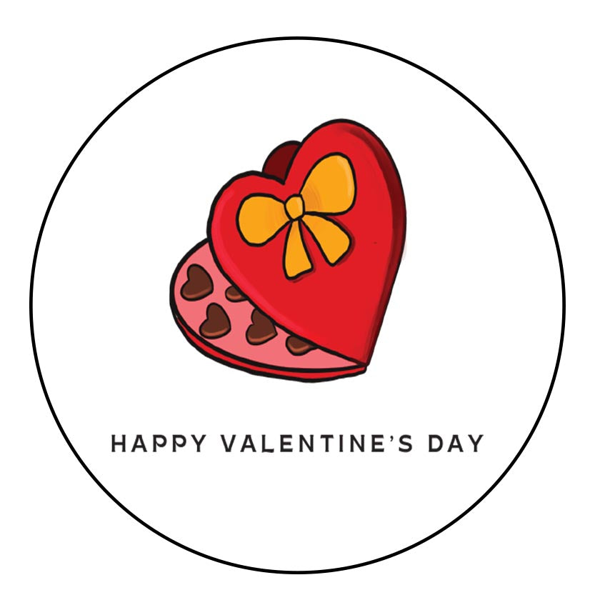 Box Of Chocolates Valentines Day Card
