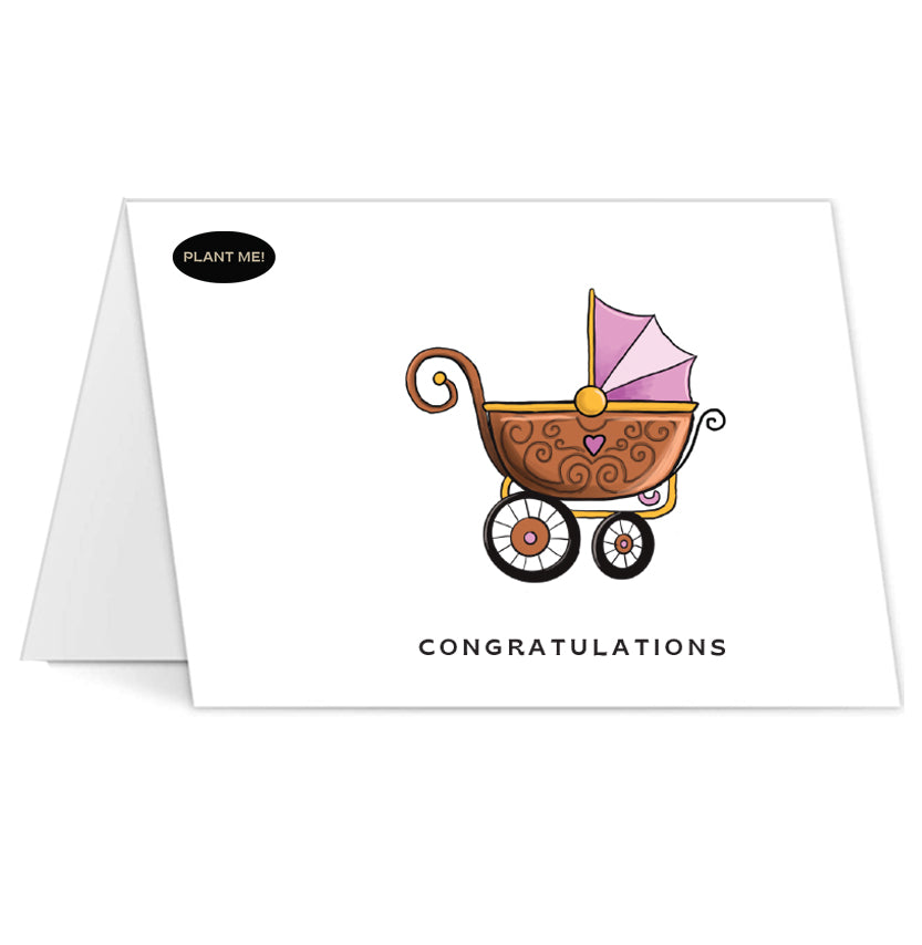 It's a Girl Plantable Greeting Card