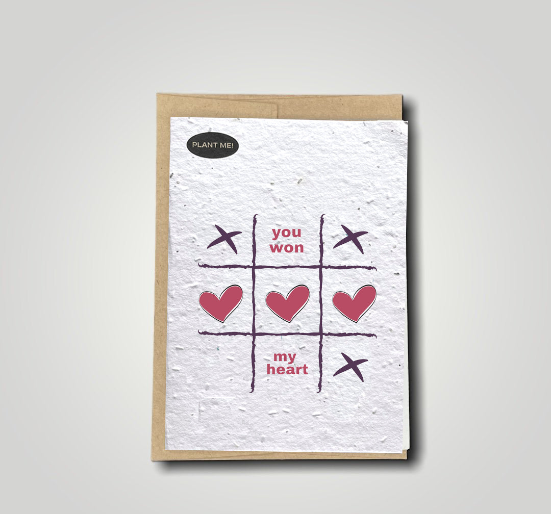 Tik Tac You Won My Heart Plantable Valentines Day Card