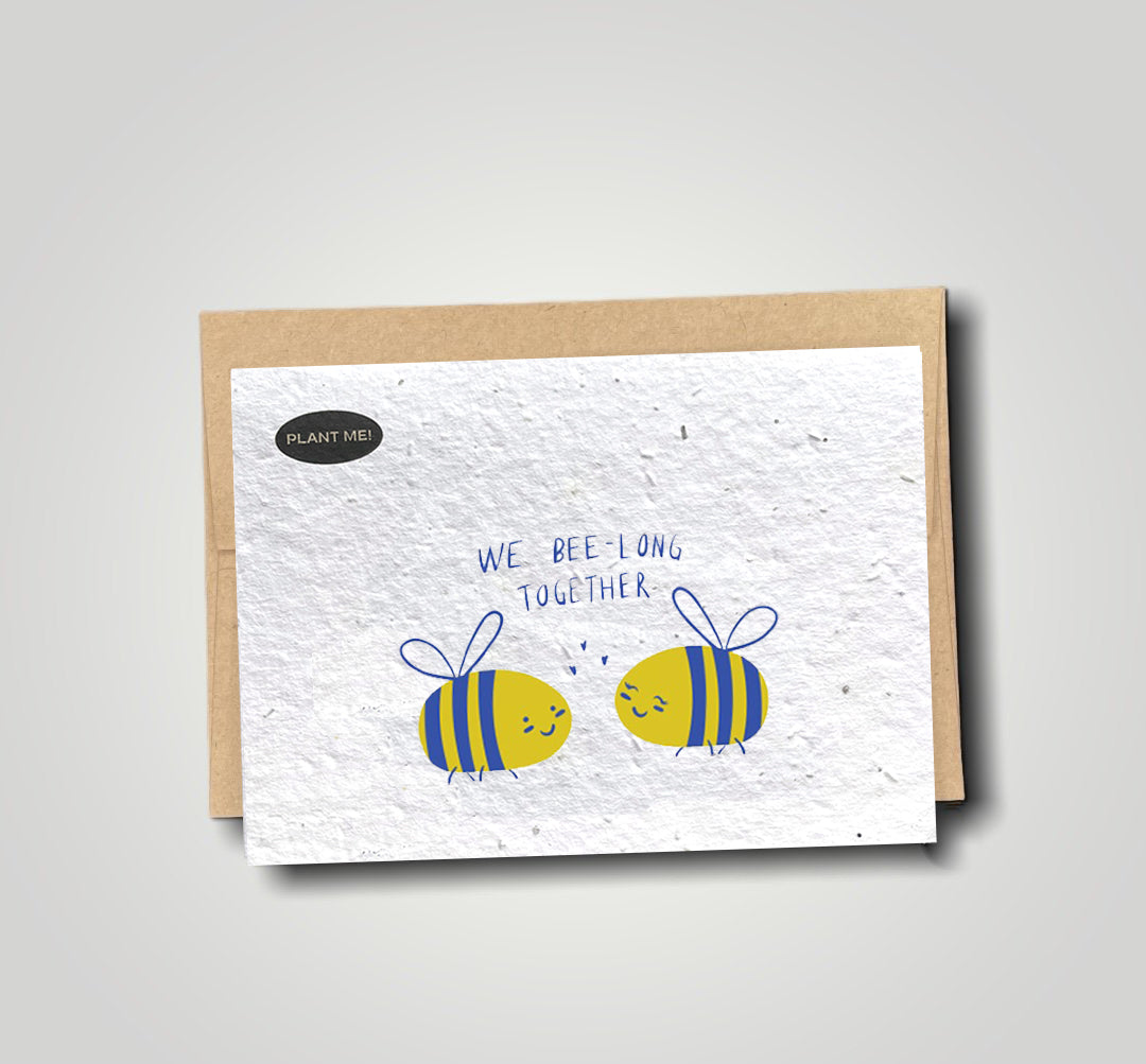 We Bee-Long Together Plantable Valentines Day Card