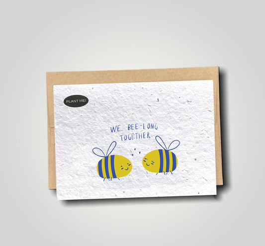 We Bee-Long Together Plantable Valentines Day Card