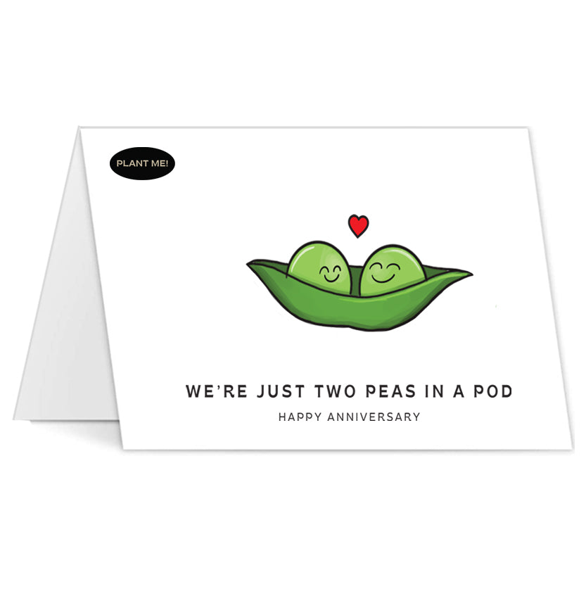 We're Just Two Peas In a Pod Plantable Greeting Card